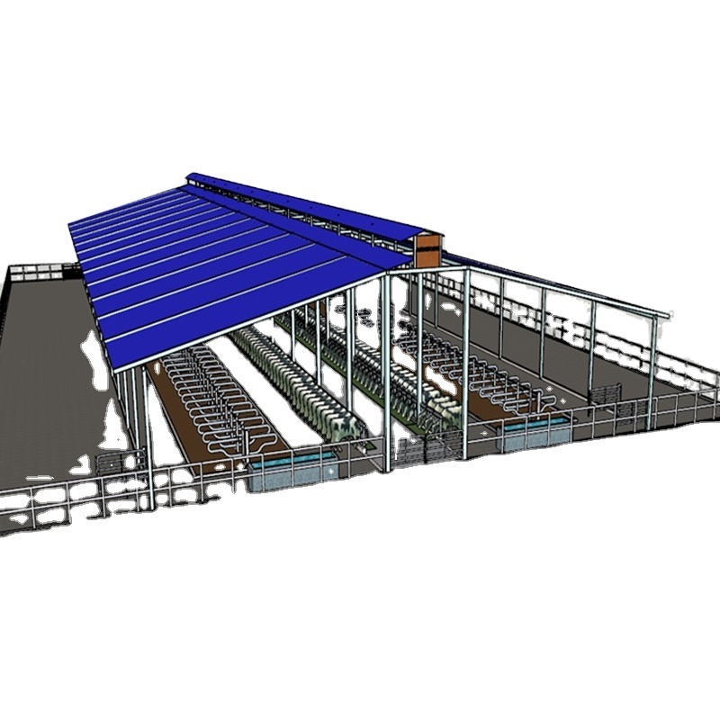 China Low Cost Prefabricated Metal Building Steel Structure Cow Shed Cow House Cattle Shed Sheep Shed Building