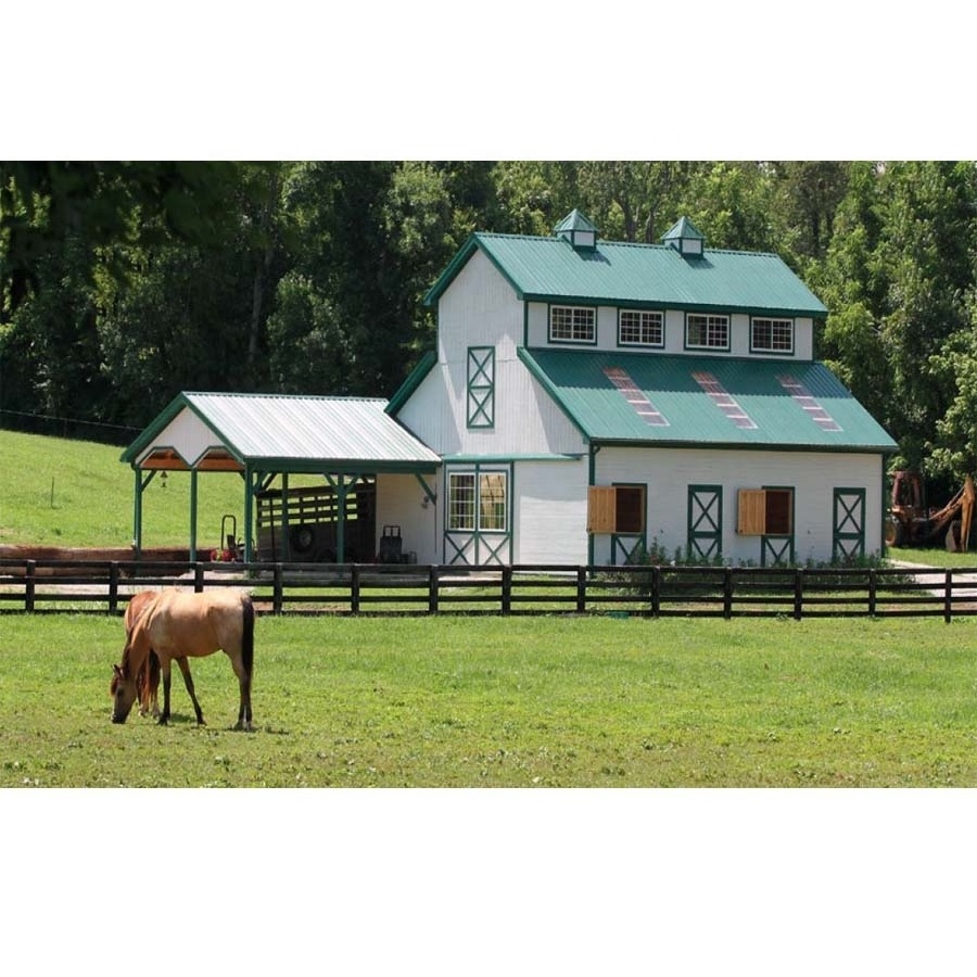 China Factory Directly Price Steel Horse Stall Metal Barn Dutch Door Steel Frame Horse Stables