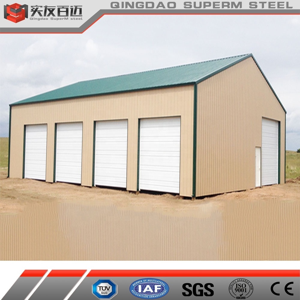 Wholesale High Quality Fast Assembled Prefab Steel Structure Garage for Car Parking with ISO Certification