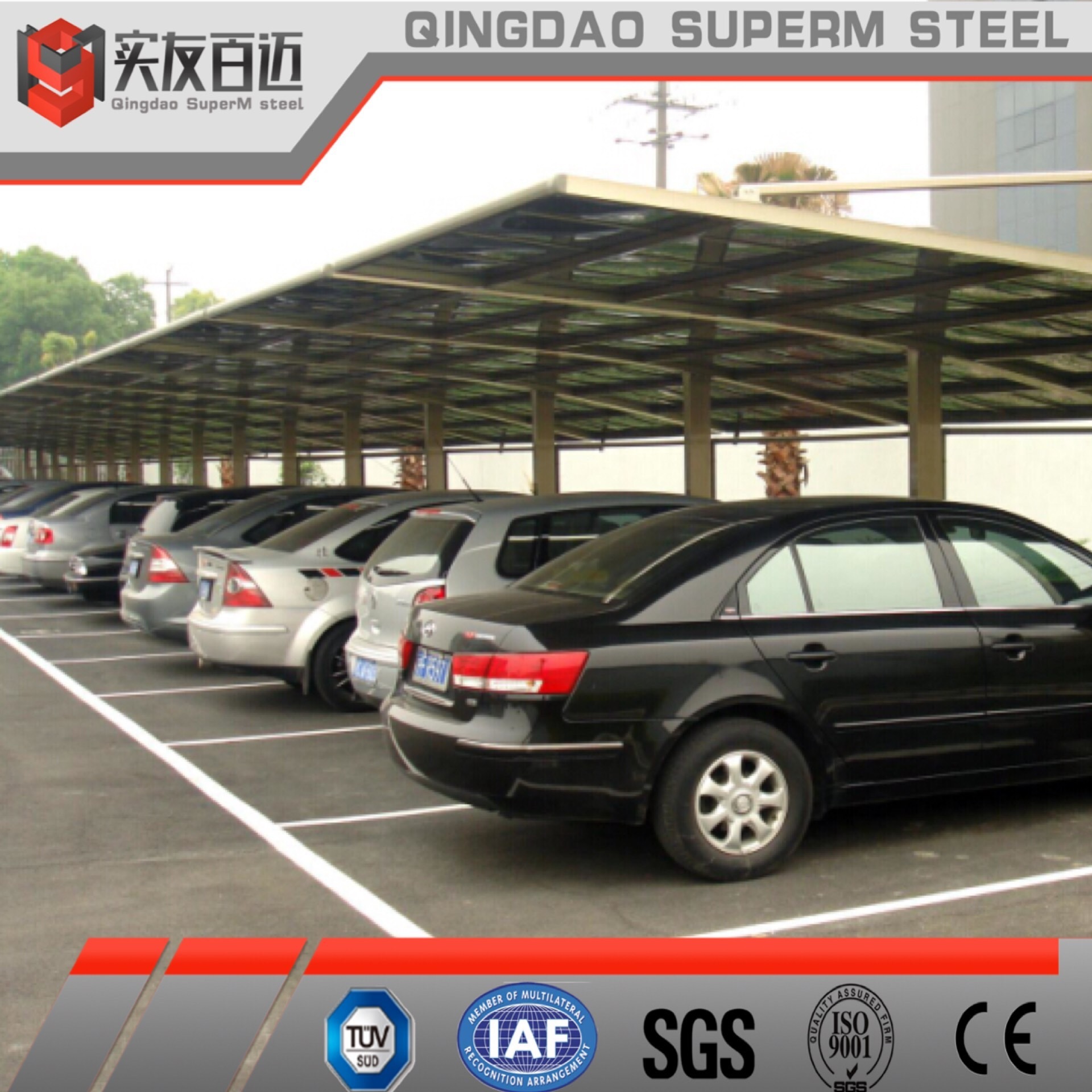 Modern Prefabricated Metal House Light Steel Structure Frame Carport Shed Garages For Sales