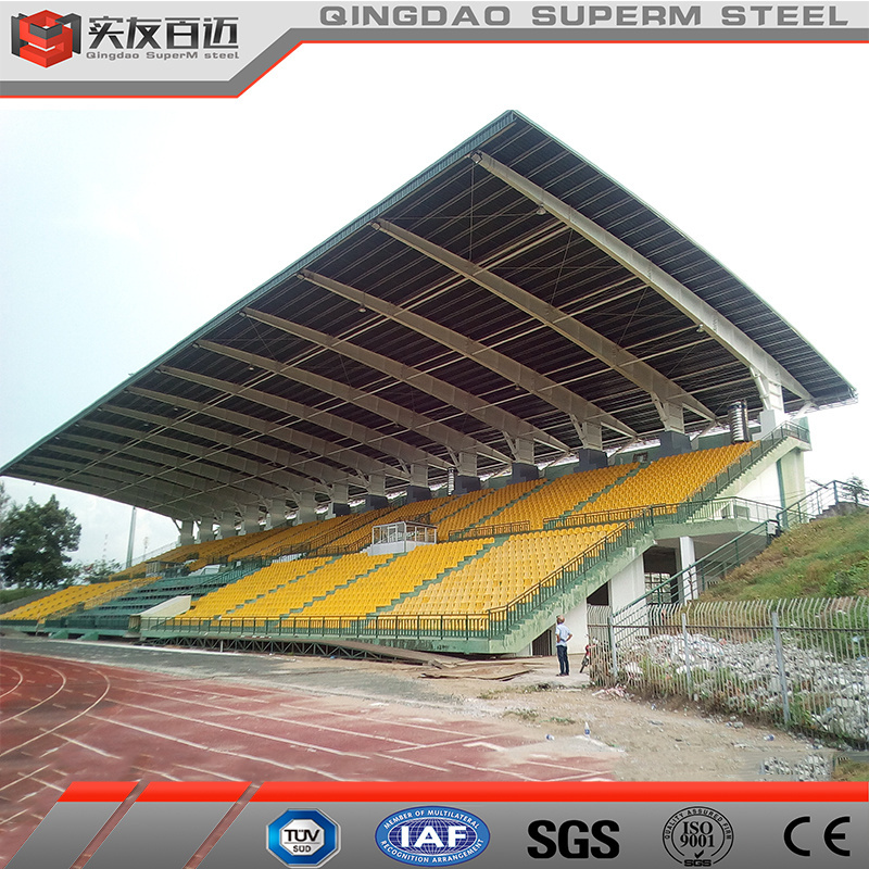 Low Cost Light Space Frame Prefab Sport Center Stadium Hall Construction Building Prefabricated Steel Structure Stadium