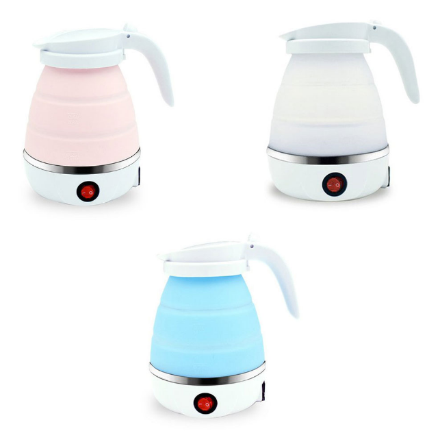 High quality foldable portable mini small electric water  kettle 500ml for travel travellers travelling