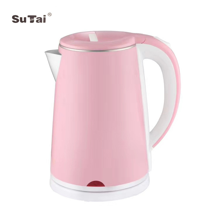 best big certified 304 stainless steel electric kettle blue white pink colour 1.8l  electric kettle for household