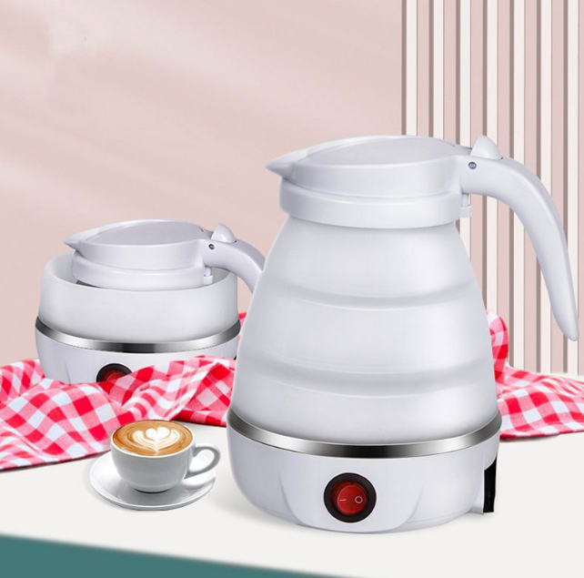 Factuers wholesale cheap tea folding foldable portable silicon electric kettle 0.5l for travel cars