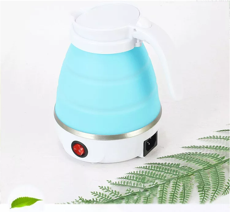 High quality small folding portable silicone kettle electric silicone for  travel travelling kettle