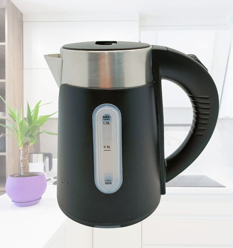 Appliances small kettle at home travel  black color electric kettle for water boiling