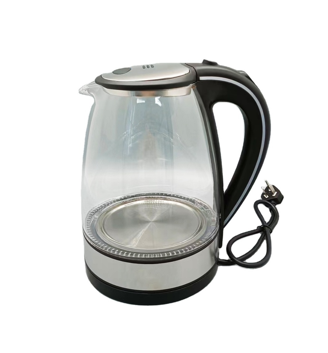 SUTAI 2023 kitchen home tea maker Water bolier  Glass Teapot 1.8L Portable Cordless Tea Kettle Glass  Electric kettles