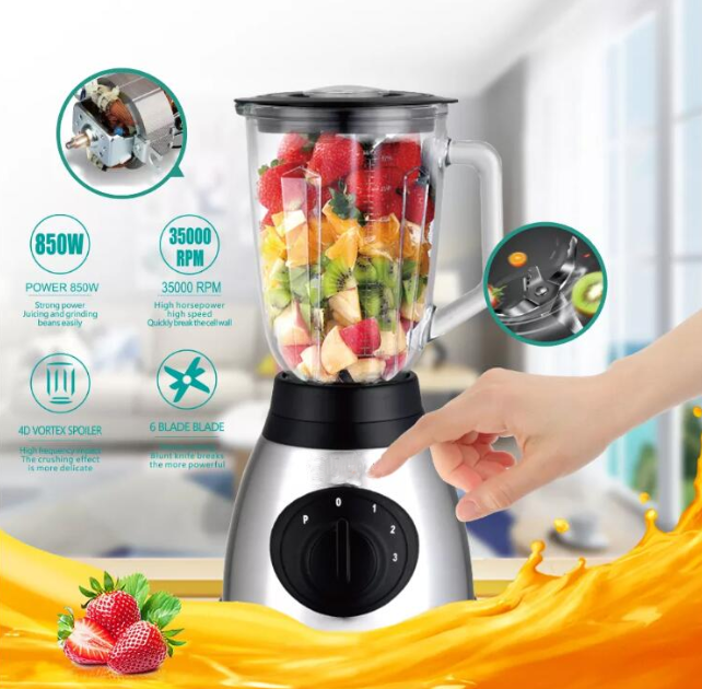 Multi-Use 250W smoothie mixer Immersion blender food processor mixing beaker and whisk electric blender