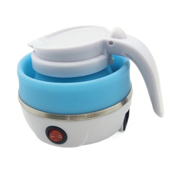 Factuers wholesale cheap tea folding foldable portable silicon electric kettle 0.5l for travel cars