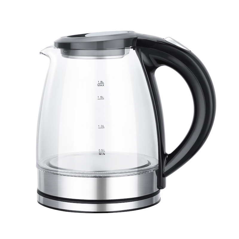 Factory wholesale Glass Kettle 1.8L large capacity fast boilig 1500W electric jug kettle