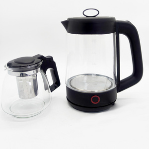 SUTAI home use  household hotel glass kettle sets tea pot 1.0L+2.3L