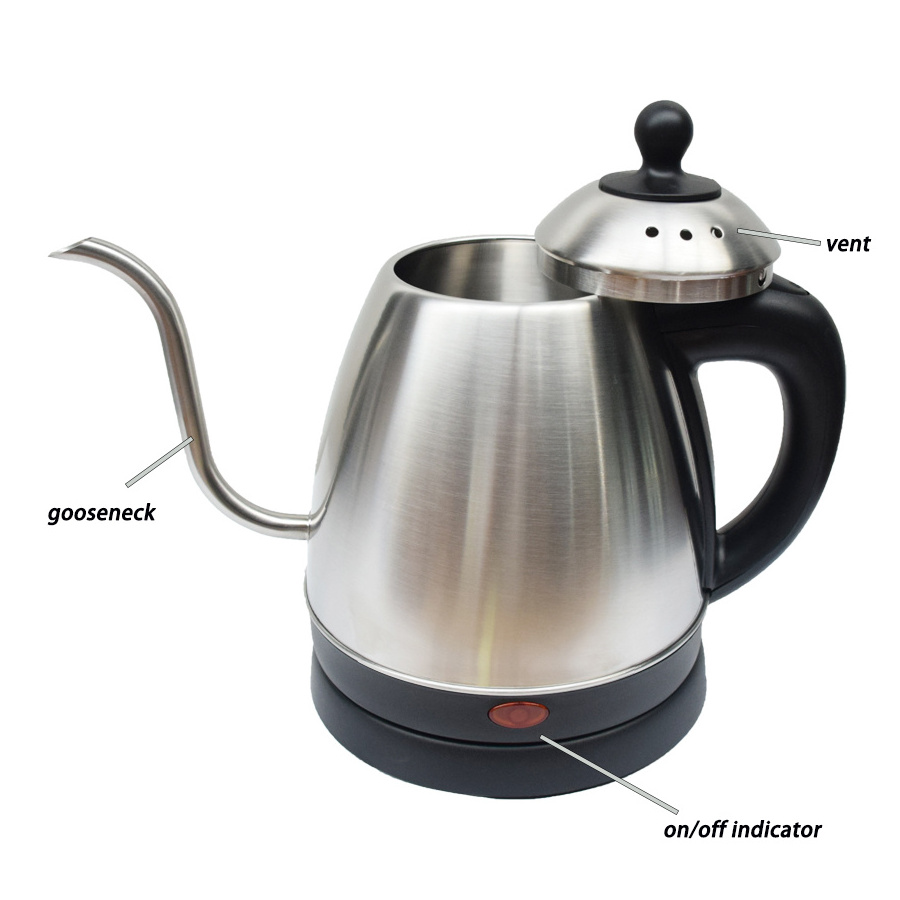 Manufacturing Gooseneck kettle high quality new design hot selling tea kettle electric for boiling water hotel