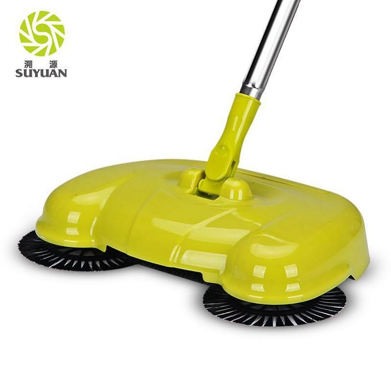 Stainless steel rotating brush broom wholesale easy home manual floor carpet sweeper