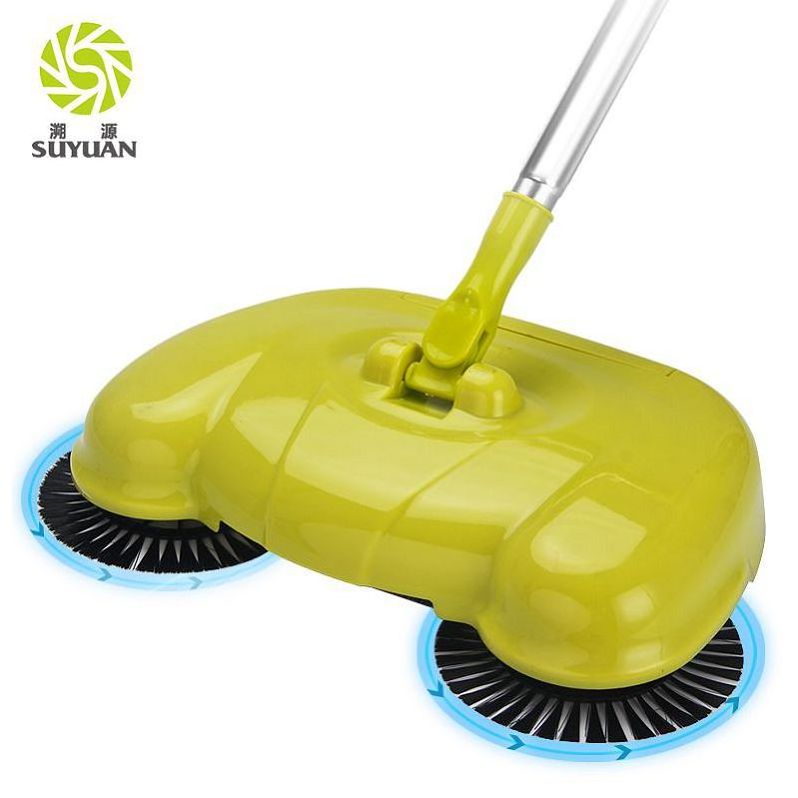 Stainless steel rotating brush broom wholesale easy home manual floor carpet sweeper