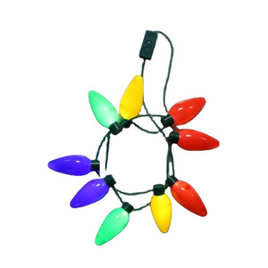 Funny Party LED light up  Mardi Gras Beads Necklaces  for Carnival, Halloween