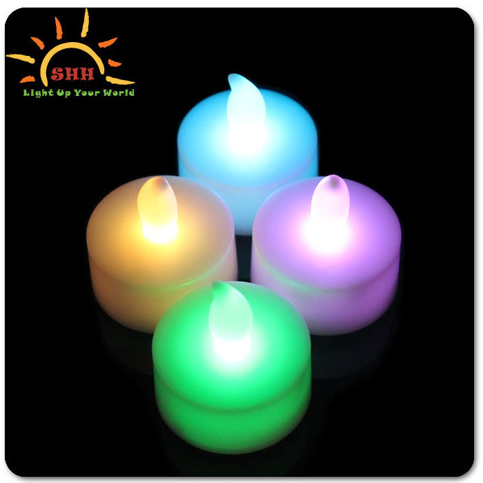 Hot Sale Led Candle White Flameless LED birthday wedding light up flashing led cadle decorative for bar Ktv