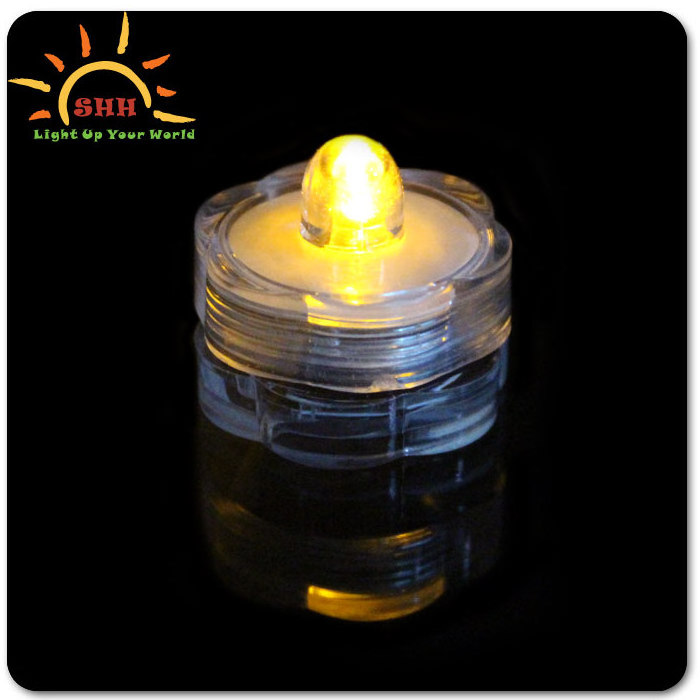 Remote control waterproof submersible led mini blinking tea light