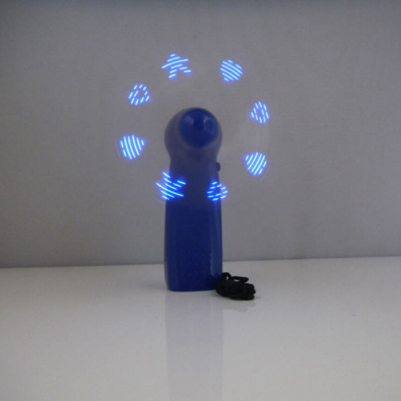 New Brand Self Programmable Mini LED Fan Glovion Custom Message Light Up Fan Programmable LED Message Handheld Fan