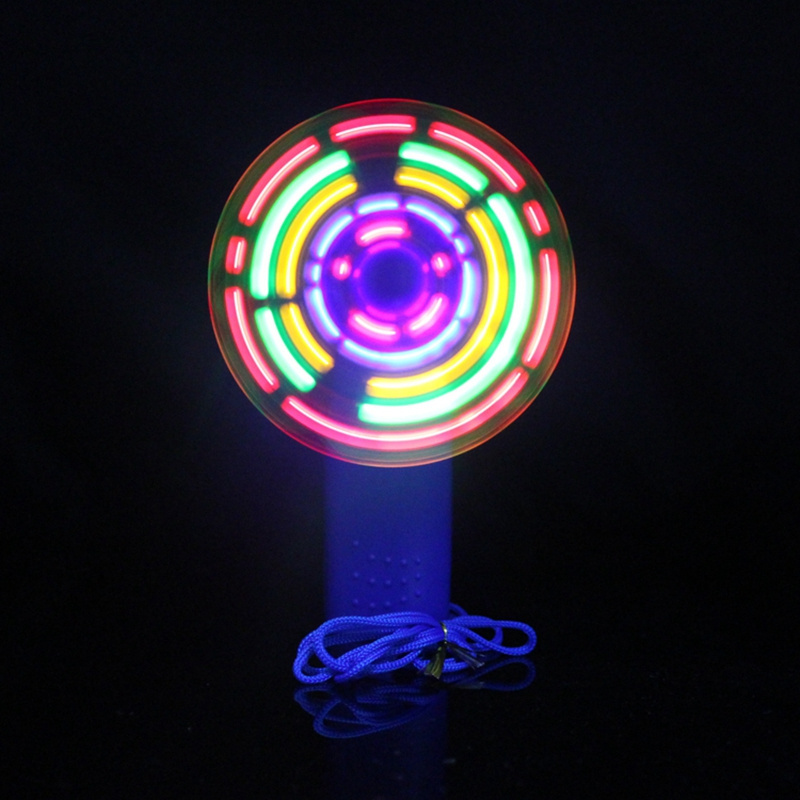 New Brand Self Programmable Mini LED Fan Glovion Custom Message Light Up Fan Programmable LED Message Handheld Fan