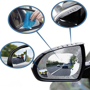 2PCS In One Anti Rain Anti Fog Film For Car Rear View Mirror Clear Waterproof Screen Protector, 95*95mm 135*95mm 150*100mm