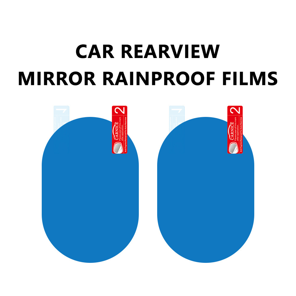 2PCS In One Anti Rain Anti Fog Film For Car Rear View Mirror Clear Waterproof Screen Protector, 95*95mm 135*95mm 150*100mm