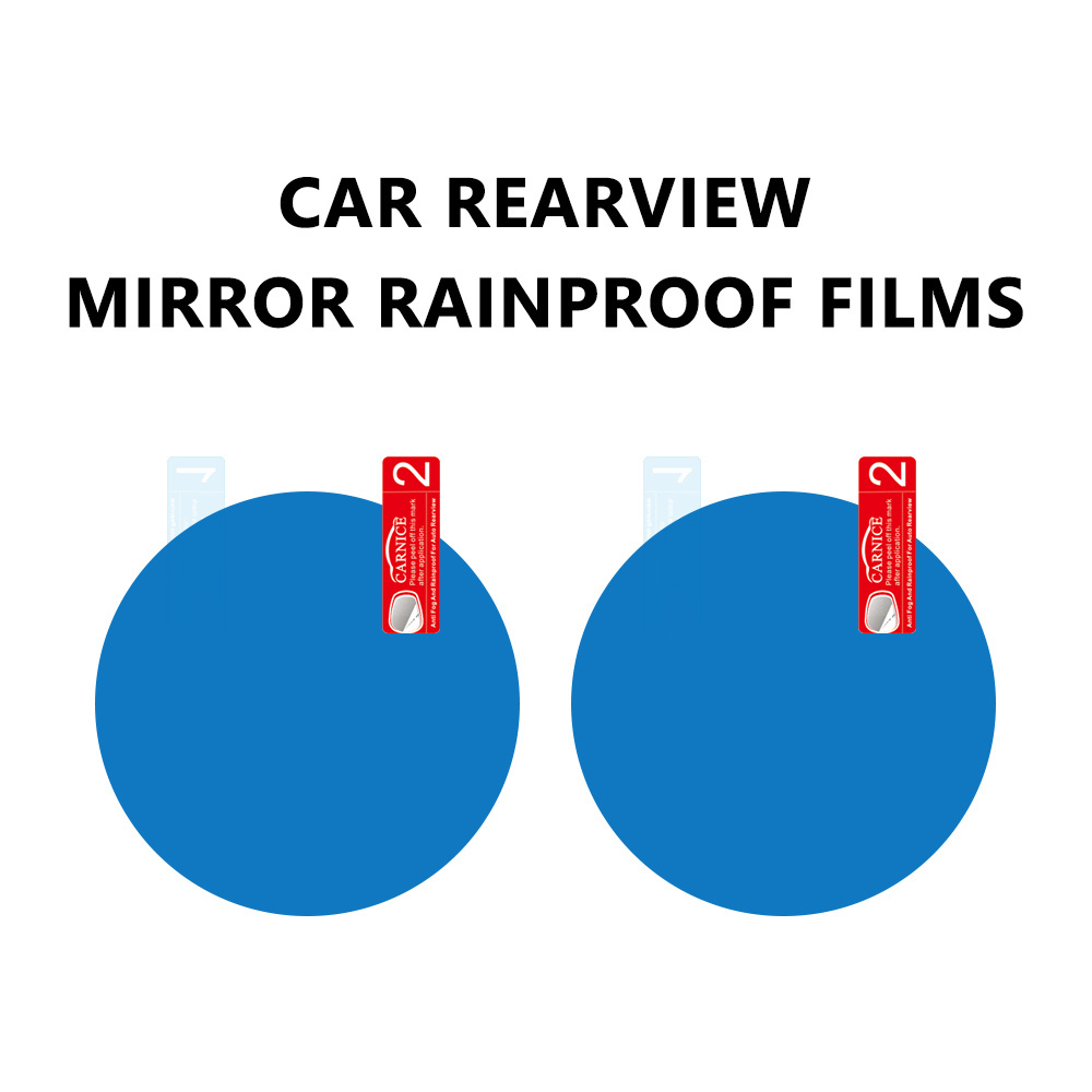 2PCS In One Anti Rain Anti Fog Film For Car Rear View Mirror Clear Waterproof Screen Protector, 95*95mm 135*95mm 150*100mm