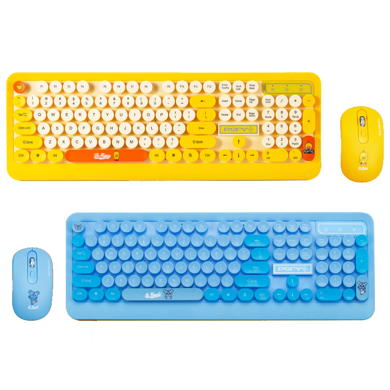 Ready to ship colouful kids gift keyboard and mouse best price for computer