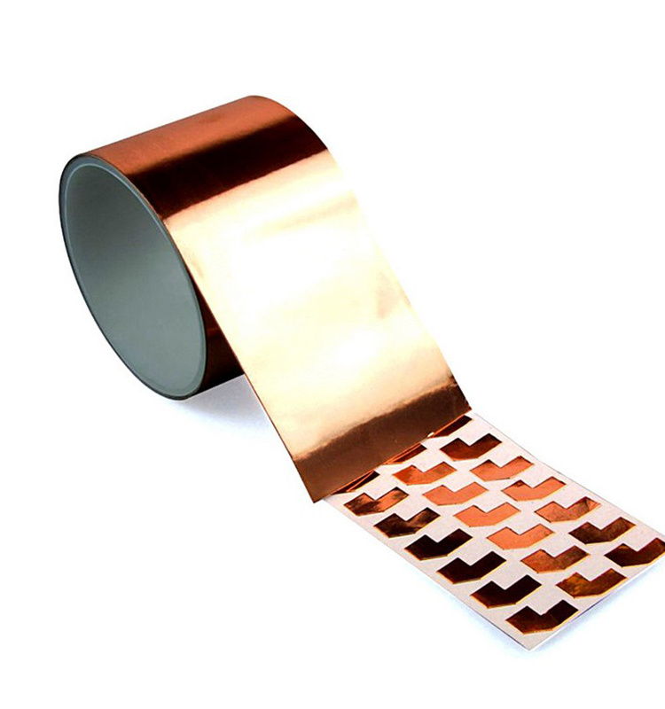 20M 10Mm Copper Foil Stained Glass Foil Tape For Emi Shielding Slug Repellent Electrical Repair Waterproof Single Conductive