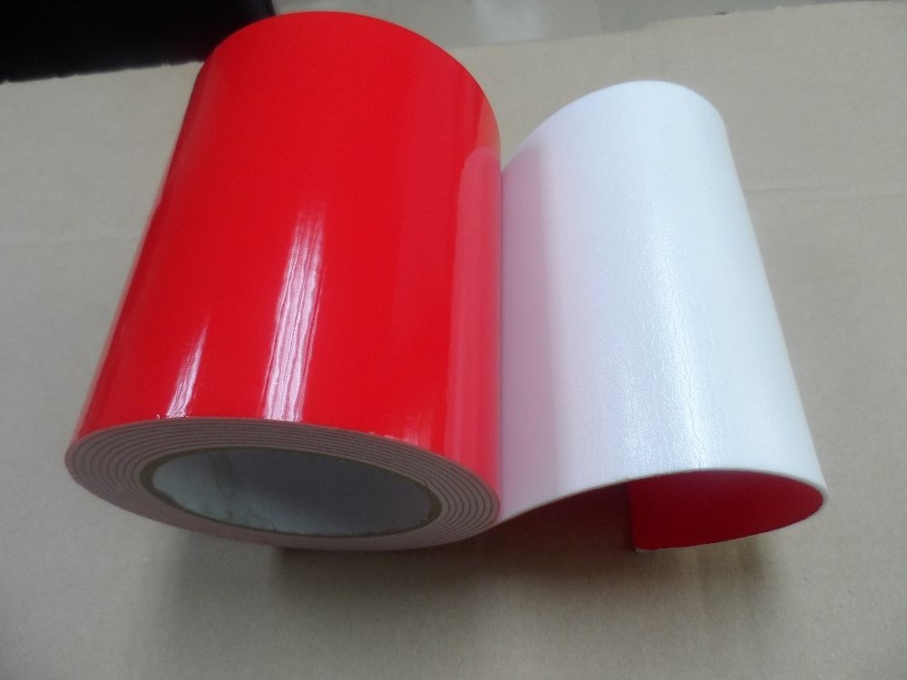 Wholesale 1mm Thickness Double Sided PE Foam Tape White And Red Film Self Adhesive Waterproof PE Foam Tape