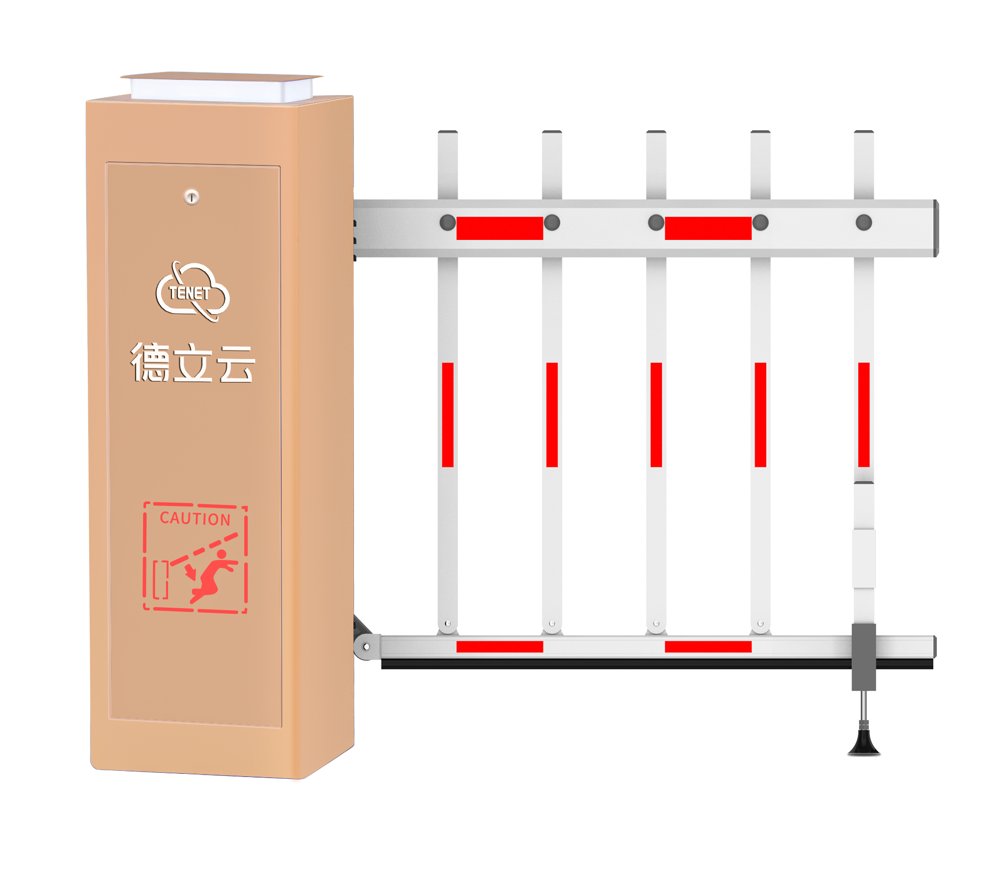 Tenet TB61 Automatic Vehicle Barrier Servo Motor Straight/ Folding Arm Car Parking Barrier Gate