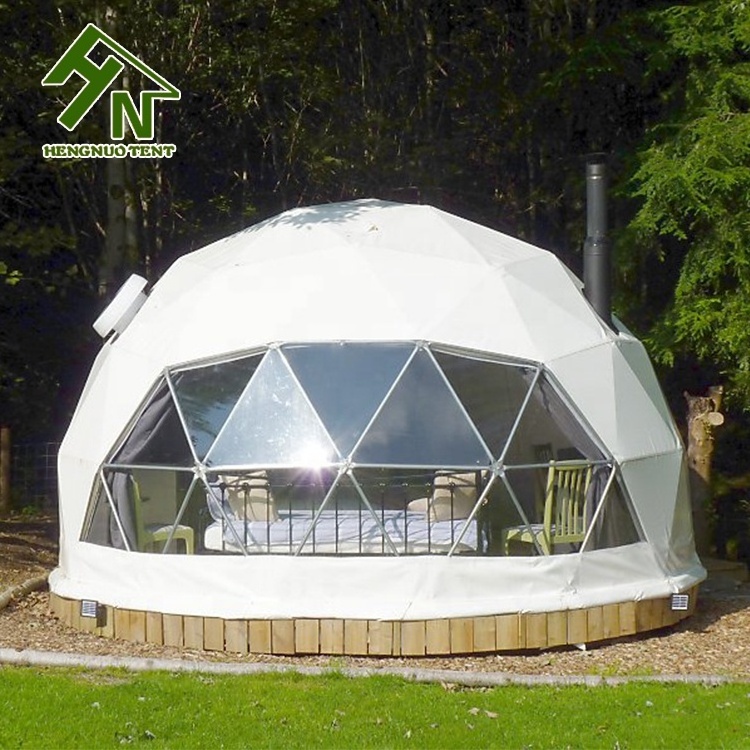 New Outdoor Luxury Igloo House Glamping Hotel Camping Resort Village Coffee House Geodesic Kit With Bathroom Round Dome Tent