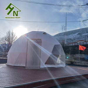 New Outdoor Luxury Igloo House Glamping Hotel Camping Resort Village Coffee House Geodesic Kit With Bathroom Round Dome Tent