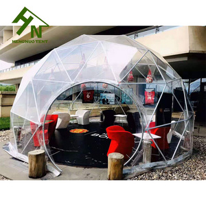 8m Big Transparent PVC Igloo Geodesic Dome Tent