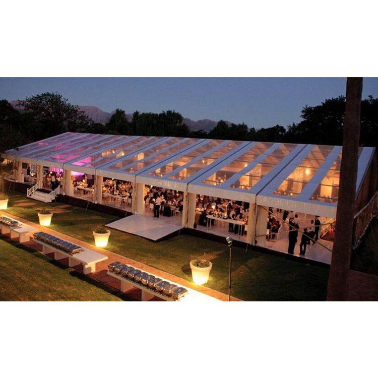 big 1500 people unique clear roof events wedding tent with clear walls and roof