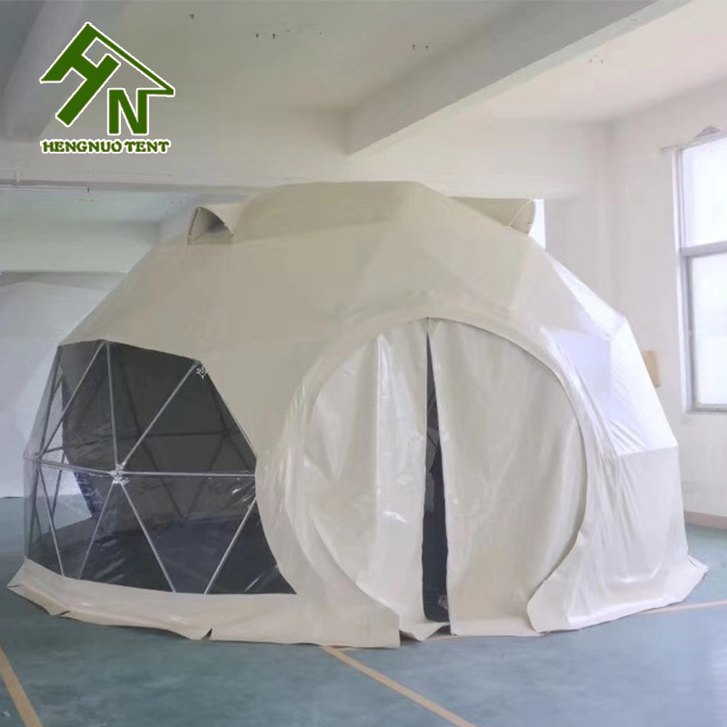 5m Beige PVC Cover Metal Frame Soccer Dome Shelter Gazebo for Sale