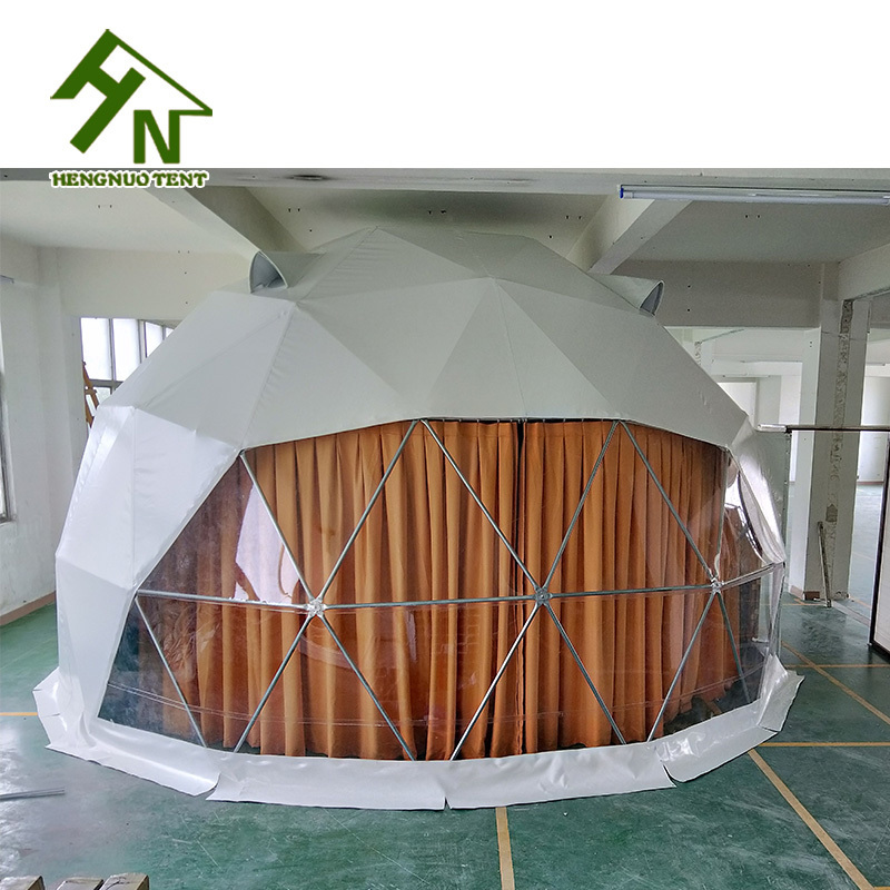 Round Camping Prefab safari luxury hotel dome tent for Sale, large geo domes