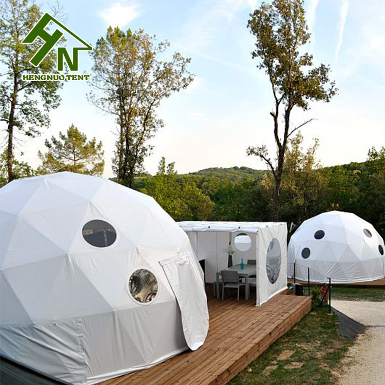 prefab cabin house restaurant home transparent bubble glamping dome air bnb rental sliding dome tent house