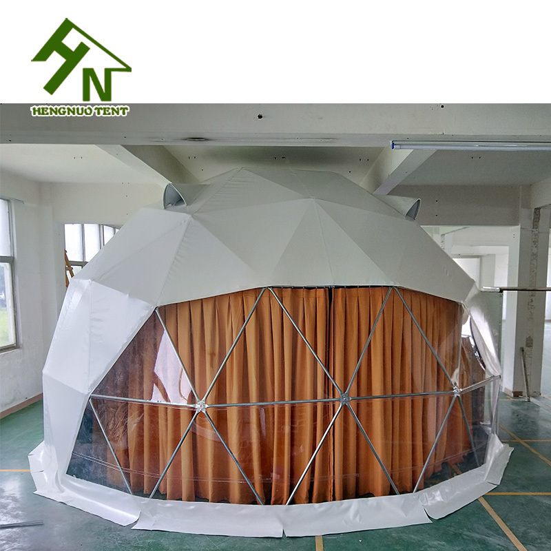 Round Camping Prefab safari luxury hotel dome tent for Sale, large geo domes