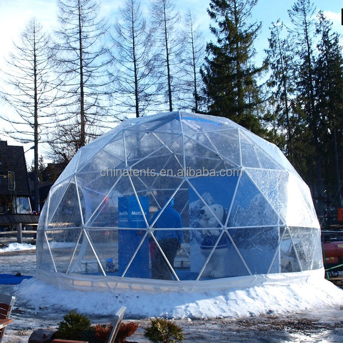 China Supplier 8m Clear Igloo Garden Screen House Tent For Sale