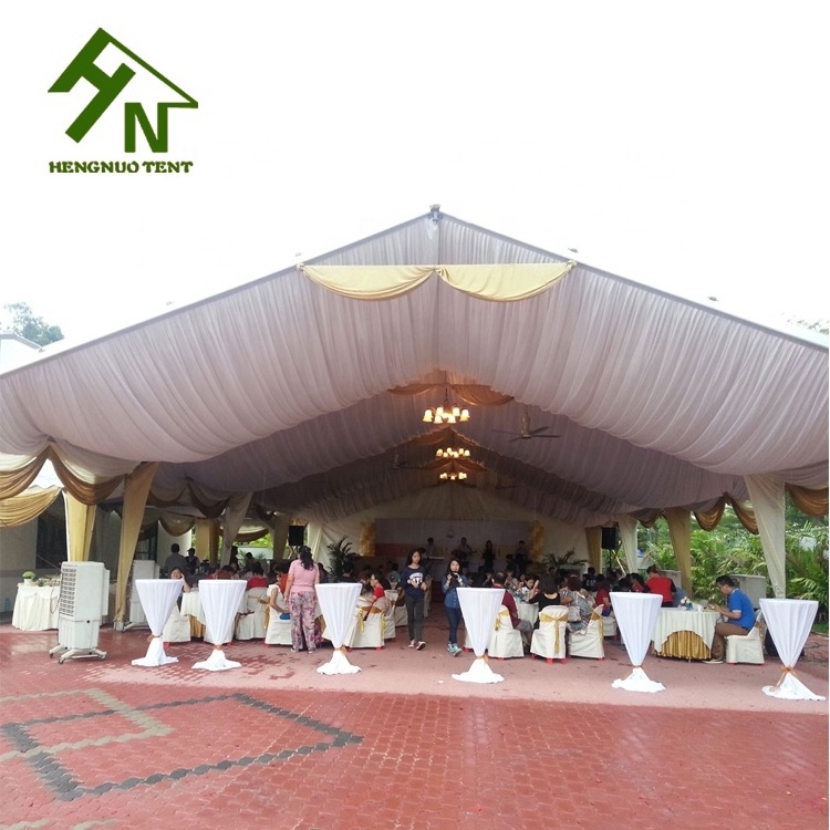 Outdoor big canopy tent custom luxury clear span 10x20 20x40 10x30 30x50 40x40 40x60 aluminum frame party wedding marquee tents