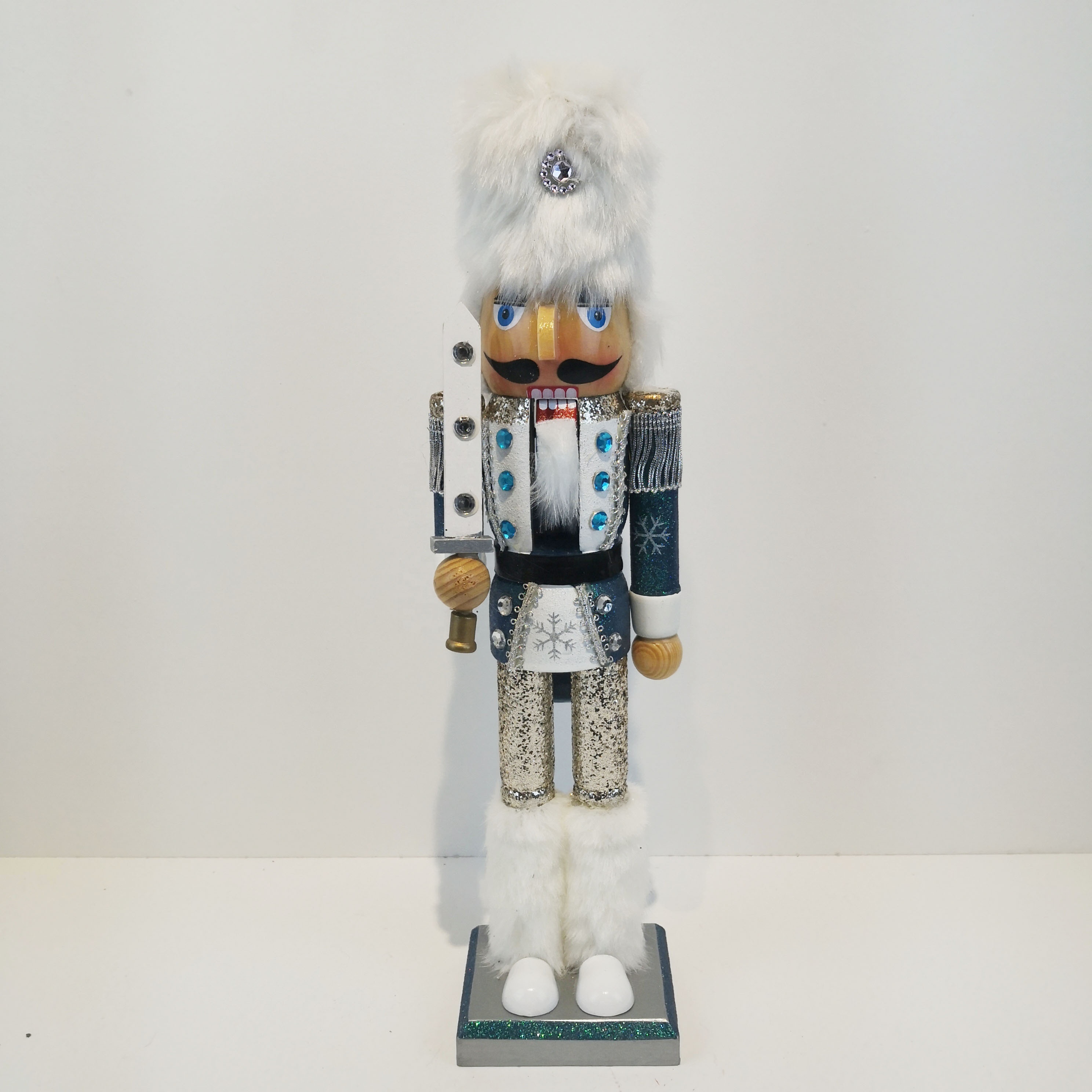 Decorative 38cm wood Christmas nutcracker soldier 15in nutcracker soldier