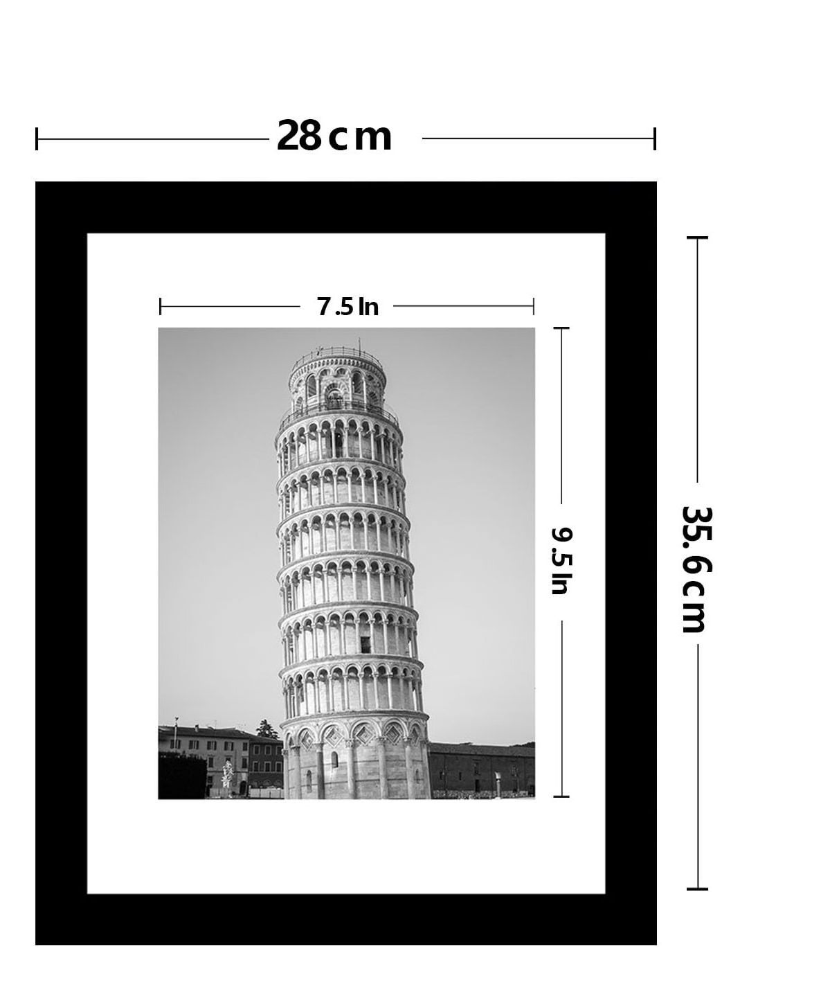 Wholesale A1 A2 A3 A4 6x8 8x10 Picture Frame Custom Size MDF Wood Picture Photo Painting Frame