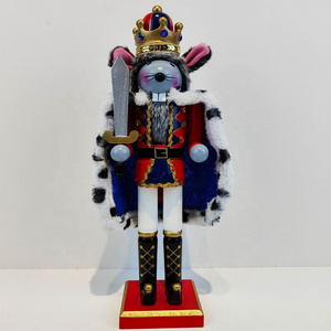 Decorative 38cm wood Christmas nutcracker soldier 15in nutcracker soldier