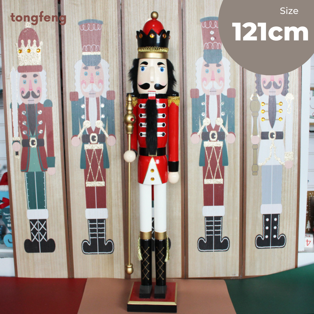 Best Sellers Christmas Wooden Nutcrackers 6ft Life Size Large Nutcrackers 121cm Puppet Toy Soldier