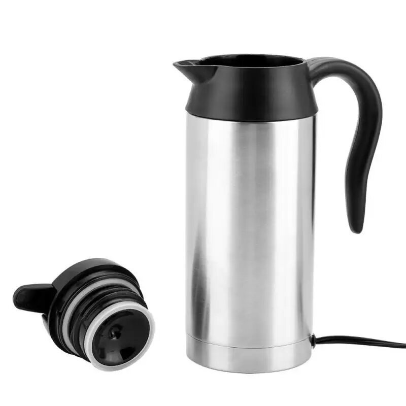 800ML 12v/24v Car Electric Kettle For Car Portable Travel Car Mounted Heating Water Kettle