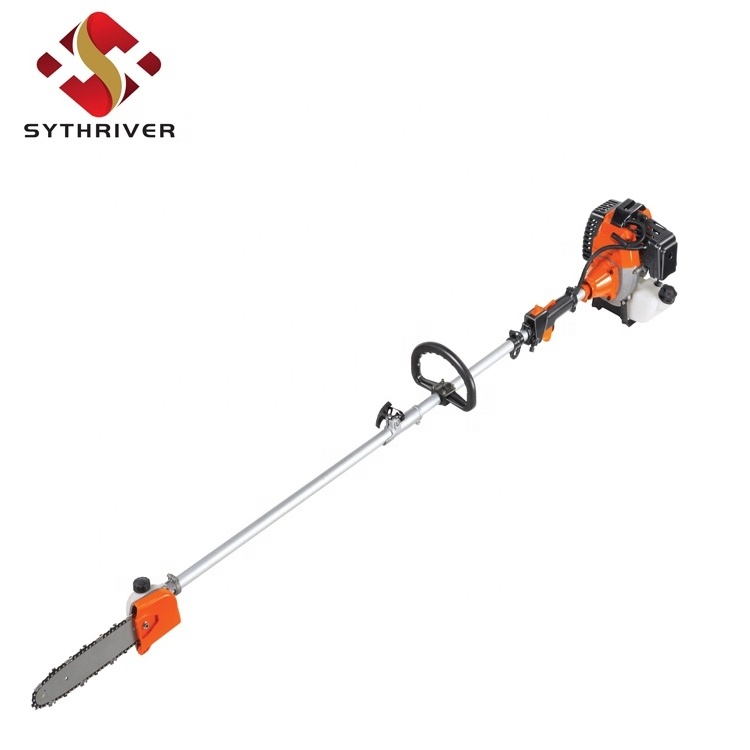 43cc petrol portable long reach branch cutting pole chainsaws