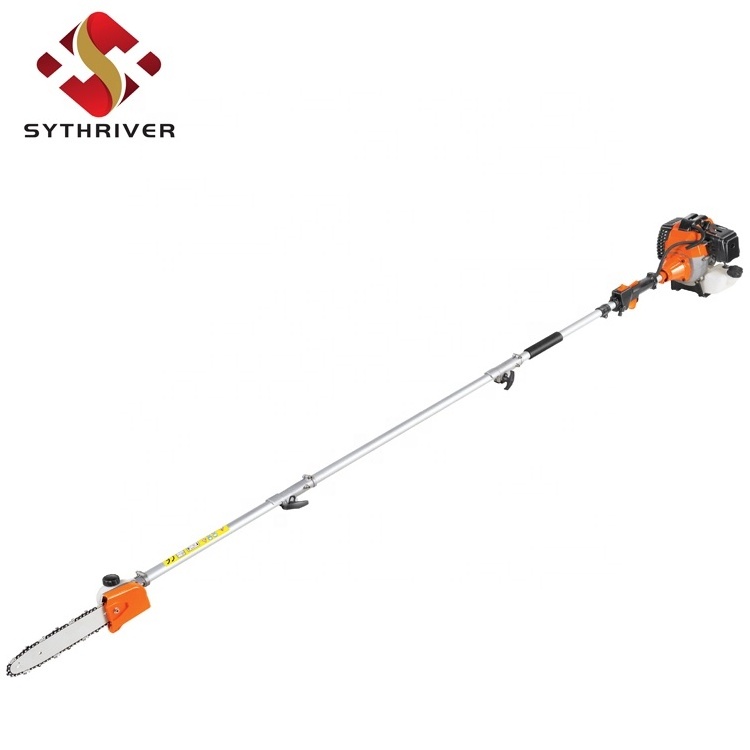 43cc petrol portable long reach branch cutting pole chainsaws