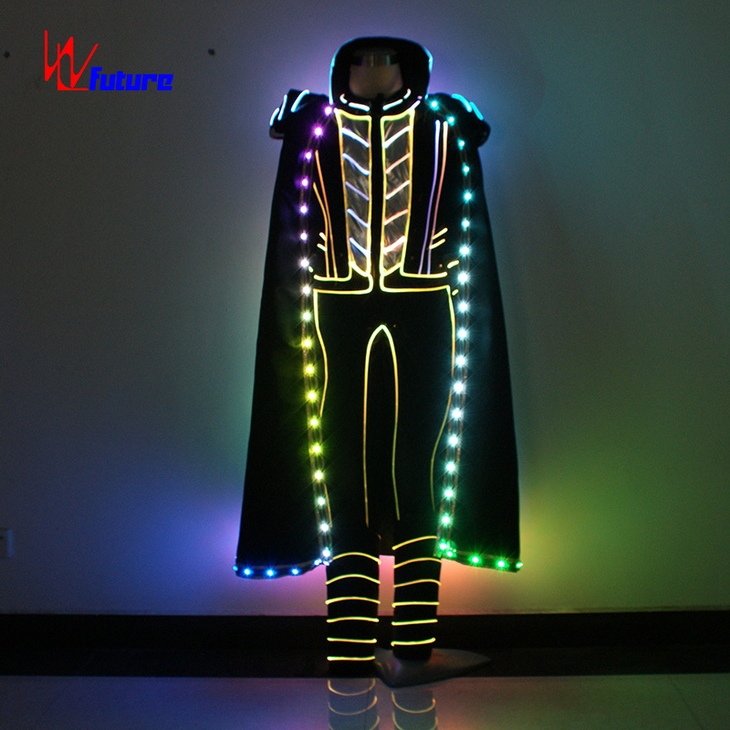 Fashion EL  Suits LED Clothes Luminous Costumes Glowing Shoes Light Clothing Men EL Wire Dancer Clothes