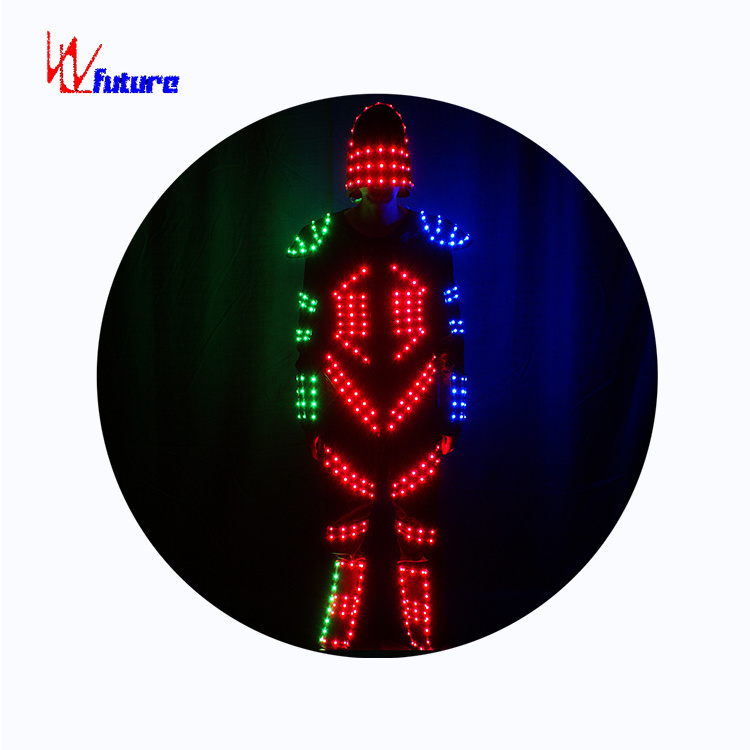 Dance Costumes Hot Selling Boys Bollywood Lights Led Robot Tron Costume