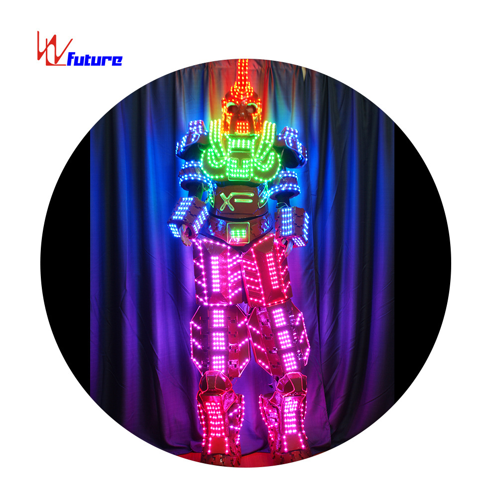 Giant 3D Robot LED Big Robotic Costume 1 Piece Adults Performance Fiber Optic or LED Led Ballet Tutu Skirt Stage & Dancerwear